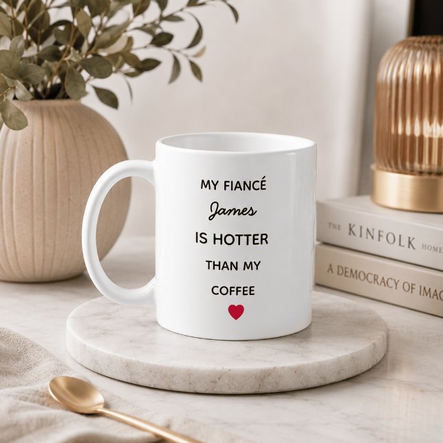 Caneca de Café Personalizada Moderna para Noivo (Criador carregado)