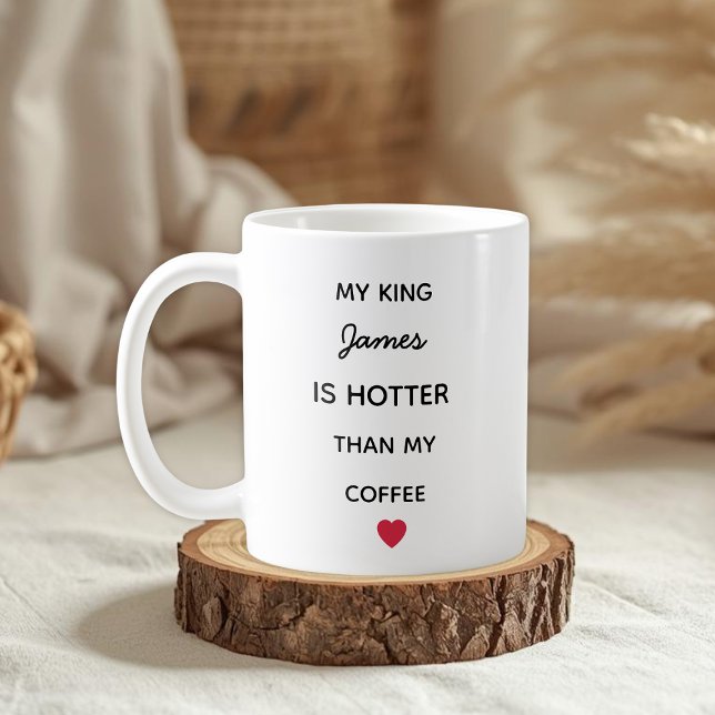 Caneca de Café Personalizada Moderna para o Rei (Criador carregado)