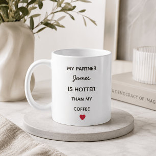 Caneca de Café Personalizada Moderna para Parceiro