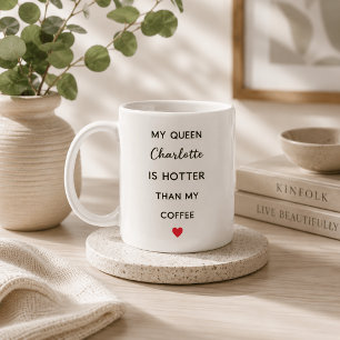 Caneca de Café Personalizada Moderna para Rainha