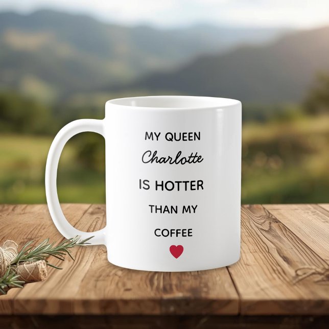 Caneca de Café Personalizada Moderna para Rainha (Criador carregado)