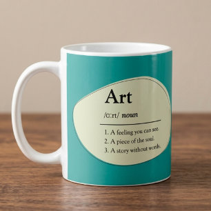 Caneca de Café Personalizada no Estilo Dicionário