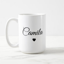 Caneca de Café Personalizada Nome Customizado