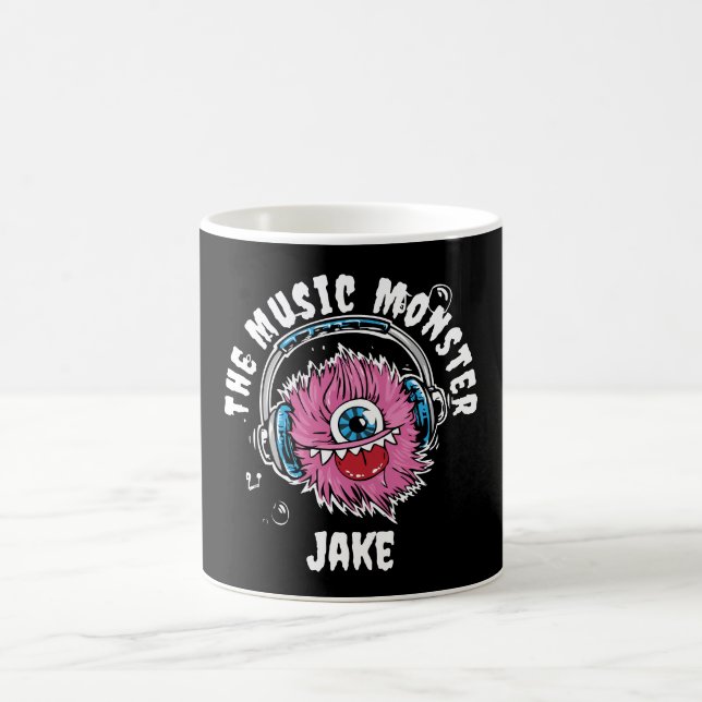 Caneca de Café Personalizada O Monstro da Música (Centro)