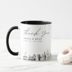 Caneca de café personalizada para casamento em Aus