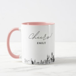 Caneca de café personalizada para casamento em St.