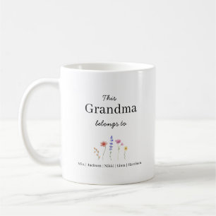 Caneca de Café Personalizada para Cinco Netos