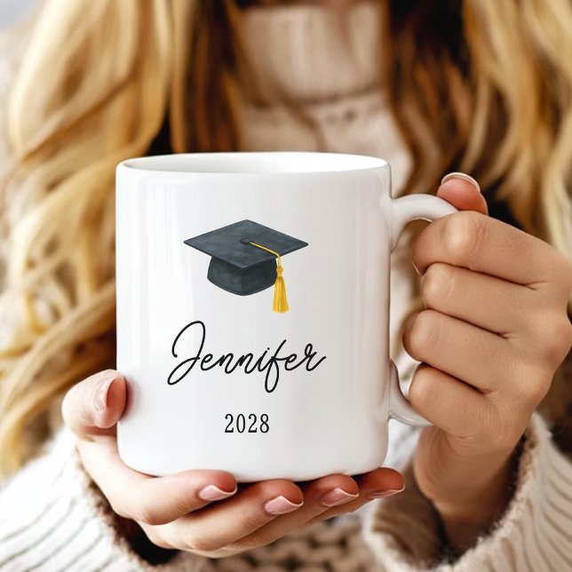 Caneca de Café Personalizada para Formandos Presen (Personalized Graduate Coffee Mug Gift for Him or Her, High School Graduation Mug Gift for her or him)