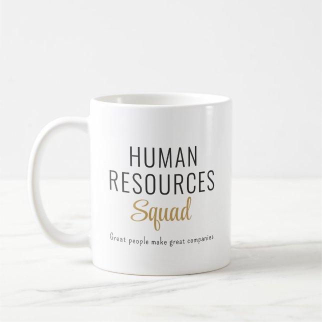 Caneca de Café Personalizada Recursos Humanos (Esquerda)