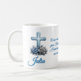 Caneca de Café Personalizada Rosa João 13:34