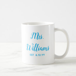 Caneca De Café Personalizada Sra. Est, Sua Noiva de Encontro Pers