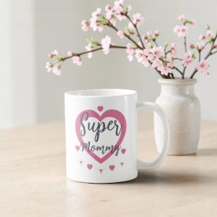 Caneca de Café Personalizada Super Mamãe Melhor Pr
