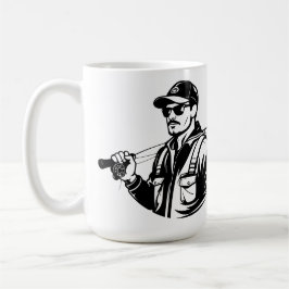 Caneca de Café Personalizada SVG Pescador de Robal