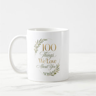 Caneca De Café Personalizado 100 Coisas Que Amamos Em Você