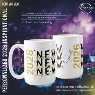 Caneca De Café Personalizado 2026 Inspirador e Espiritual
