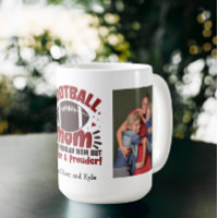 Personalizado 2 Foto de Futebol da Mãe Mug