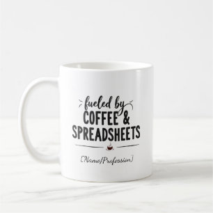 Caneca De Café Personalizado Alimentado por Café e Planilhas