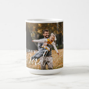 Caneca De Café Personalizado Amo Você Foto Do Pai