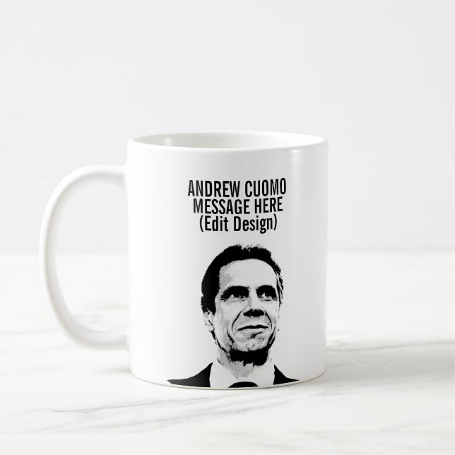 Caneca De Café Personalizado Andrew Cuomo (Esquerda)