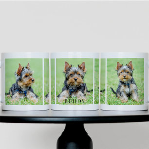 Caneca De Café Personalizado com Múltiplas Fotos de Animais de Es