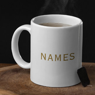Caneca De Café Personalizado Com Sobrenome ou Apelido Neles