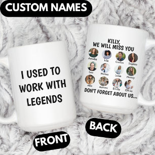 Caneca De Café personalizado Costumava Trabalhar Com Lendas 12 Fo