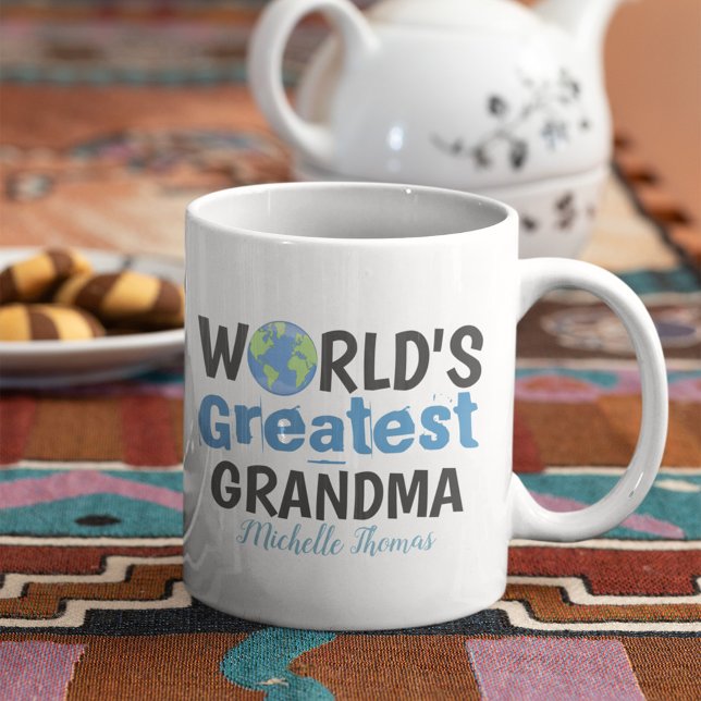 Caneca De Café Personalizado da maior avó do mundo bonito (The World's Greatest Grandma Custom Mug)