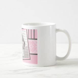 Caneca De Café Personalizado Damask & Stripes Baby Photo Mug :ros