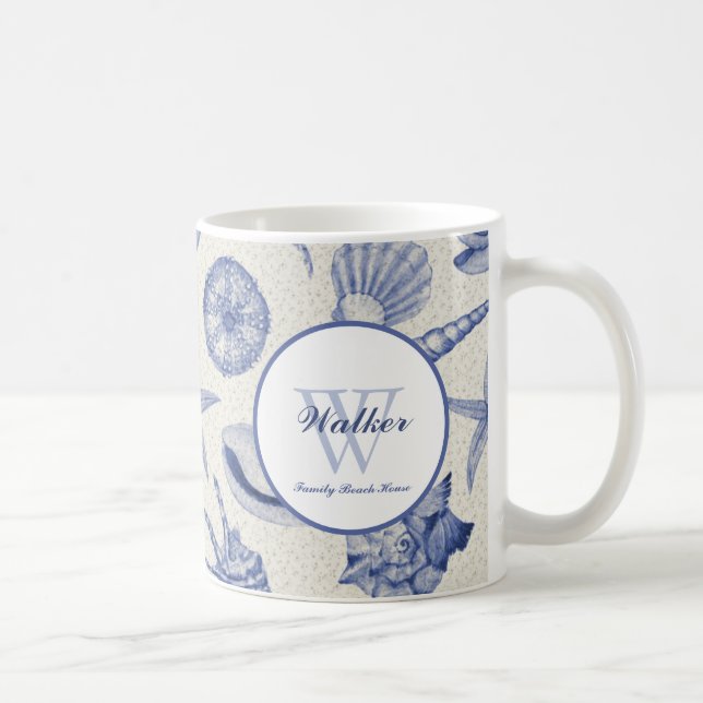 Caneca De Café Personalizado de Cana Azul com Presença Náutica (Direita)