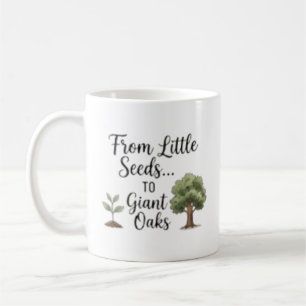 Caneca De Café Personalizado De Pequenas Sementes A Carvalhos Gig