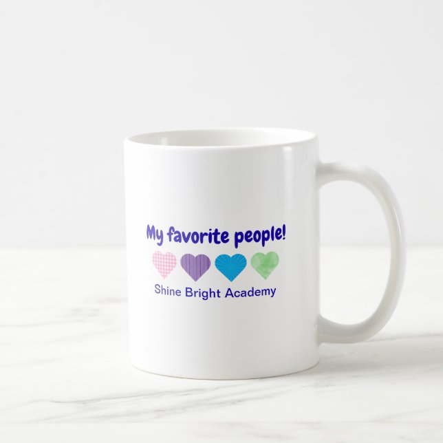 Caneca De Café Personalizado De Volta À Apreciação Do Professor E (Direita)