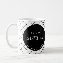 Caneca De Café Personalizado Dietitiano Futuro Elegante