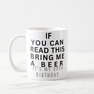 Caneca De Café Personalizado Divertido Aniversário de 30 anos Faz