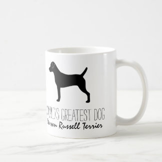 Caneca De Café Personalizado do Parson Russell Terrier Dog Silhou