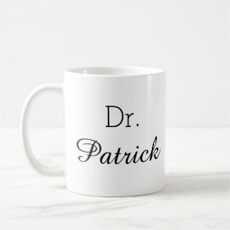 Caneca De Café Personalizado "Dr. [Nome]" Café Profissional Mug