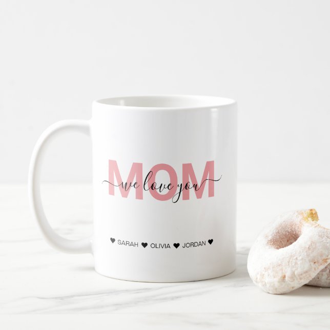 Caneca De Café Personalizado Engraçado Melhor Nutrição da Mãe Cor (Com Donut)