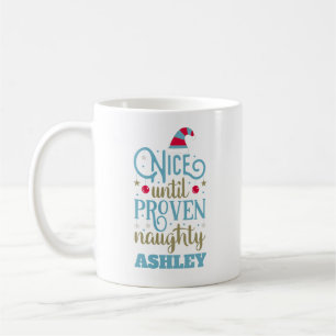Caneca De Café Personalizado Engraçado Natal Doido ou Legal