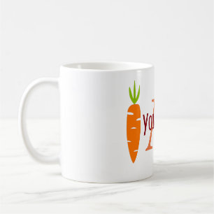 Caneca De Café Personalizado Engraçado Veggie Carrot Lover Mug