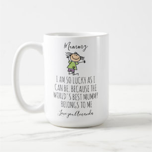 Caneca De Café Personalizado Esta Mamãe Pertence A, Dia das Mães,