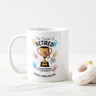 Caneca De Café Personalizado Este Professor Está Aposentado