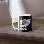 Caneca De Café Personalizado Eu Adoro Minha Foto De Coração De Ca<br><div class="desc">Personalizada Uma de uma espécie de caneca fotográfica do Ricaso - Design de modelo de fotografia do coração do amor - simplesmente adicione sua própria fotografia a esta caneca de café personalizada do excelente com negrito EU AMO MY DOG (insira seu próprio texto ou deixe como está) ... fácil de...</div>