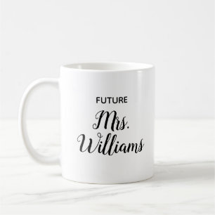 Caneca De Café Personalizado Futuro Sra. Gift para Noiva Nova Fia