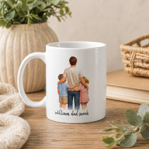 Caneca De Café Personalizado Melhor Papai do Mundo Dia dos Pais