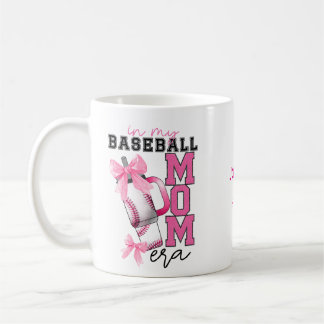 Caneca De Café Personalizado Na Minha Era Da Mãe Do Baseball