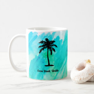 Caneca De Café Personalizado Náutico de Palmeira de Praia