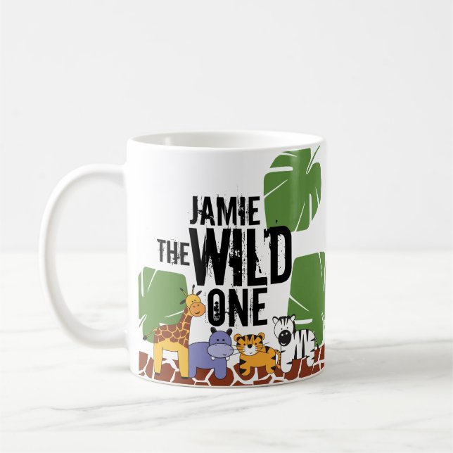 Caneca De Café Personalizado no Primeiro Aniversário do WILD ONE  (Esquerda)