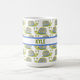 Caneca De Café Personalizado para Crianças com Padrão de Caracol