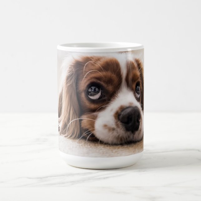 Caneca De Café Personalizado pelo Rei Charles Cavalier Spaniel (Centro)