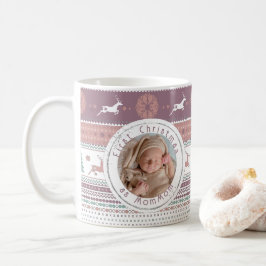 Caneca De Café Personalizado Primeiro Natal como MãeMãe Foto