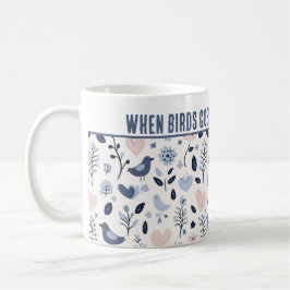 Caneca De Café Personalizado "Quando Aves Gossip, Corações Brilha
